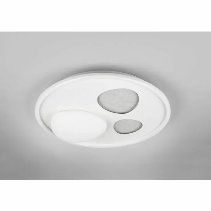 Luminaires Trio Éclairage Led|Pebble Plafonnier LED Blanc, 1 lumière, Télécommandes