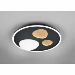 Luminaires Trio Éclairage Led|Pebble Plafonnier LED Noir, 1 lumière, Télécommandes