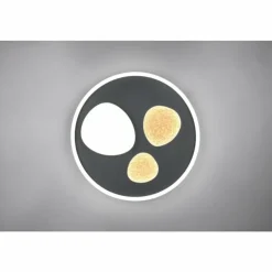 Luminaires Trio Éclairage Led|Pebble Plafonnier LED Noir, 1 lumière, Télécommandes