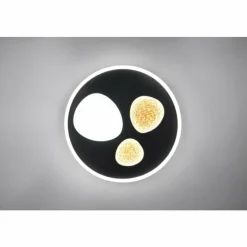 Luminaires Trio Éclairage Led|Pebble Plafonnier LED Noir, 1 lumière, Télécommandes