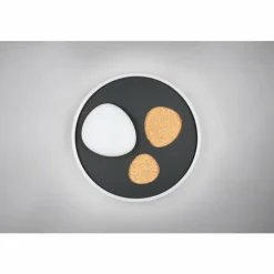 Luminaires Trio Éclairage Led|Pebble Plafonnier LED Noir, 1 lumière, Télécommandes