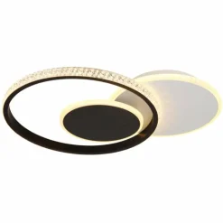 Luminaires Globo Lighting Éclairage Led|Perlix Plafonnier LED Noir, Blanc, 1 lumière