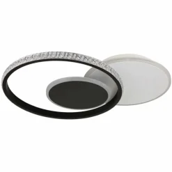 Luminaires Globo Lighting Éclairage Led|Perlix Plafonnier LED Noir, Blanc, 1 lumière