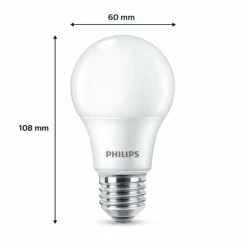 Philips Classic Lot de 3 LED E27 8 watt 2700 kelvin 806 lumen