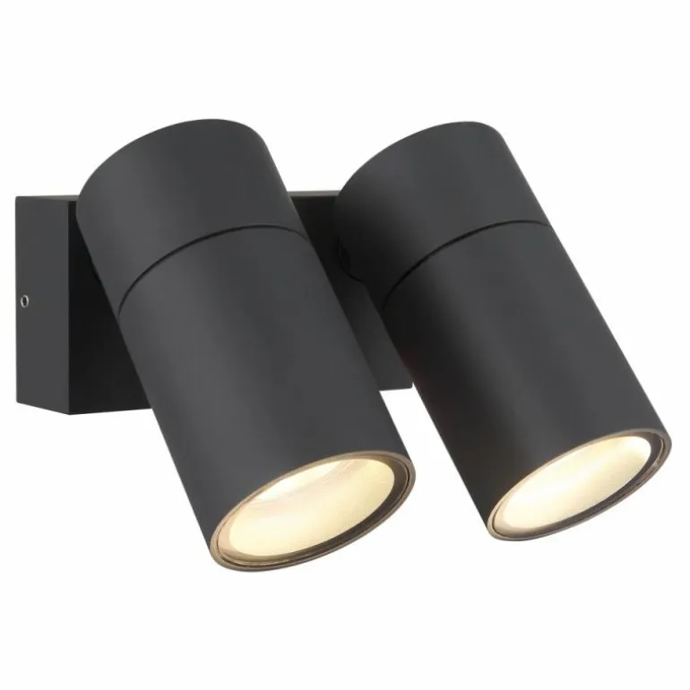 Piper Luminaire extérieur Luminaires Globo Lighting Anthracite, Noir, 2 lumières