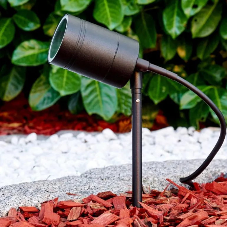 pique de terre Froslev LED Noir, 1 lumière