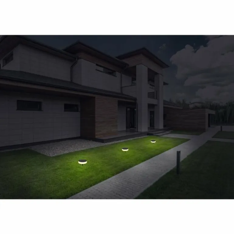 pique de terre Globo SOLAR LED Noir, 1 lumière