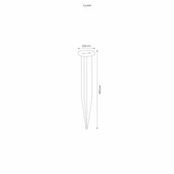 pique de terre LCD 096E Acier inoxydable