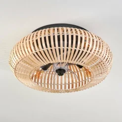 Plafonnier 50 cm Mulstrand Noir, 4 lumières, Télécommandes