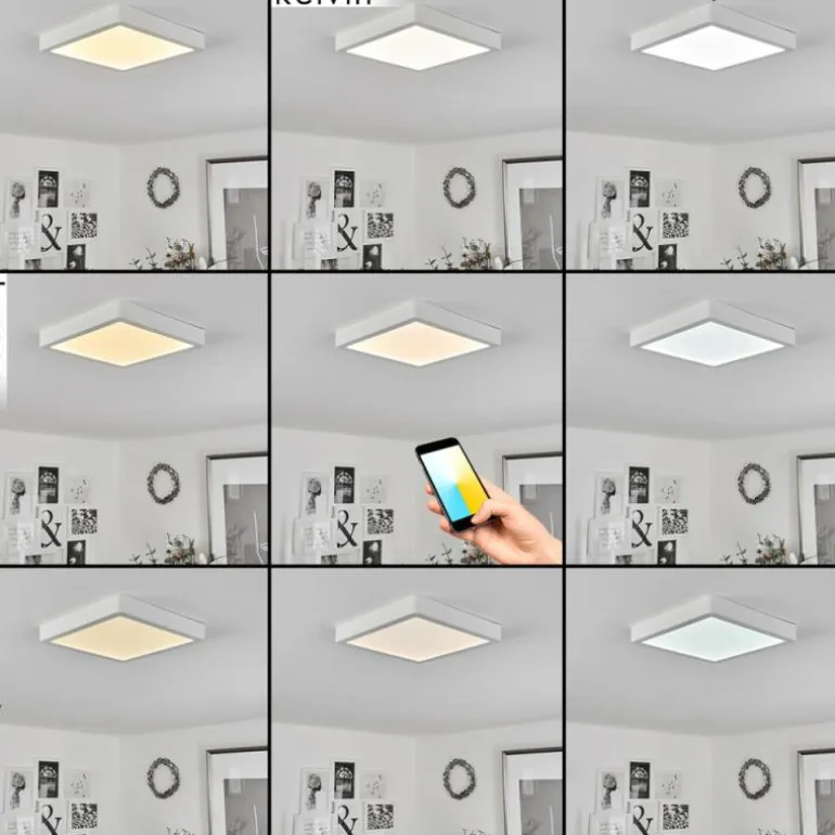 Plafonnier Finsrud LED Blanc, 1 lumière