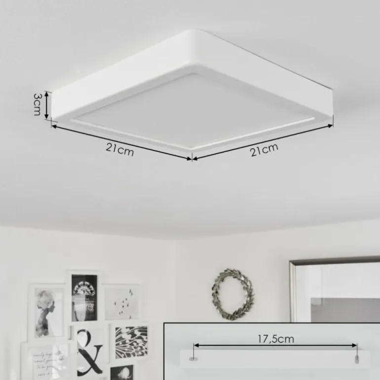 Plafonnier Finsrud LED Blanc, 1 lumière