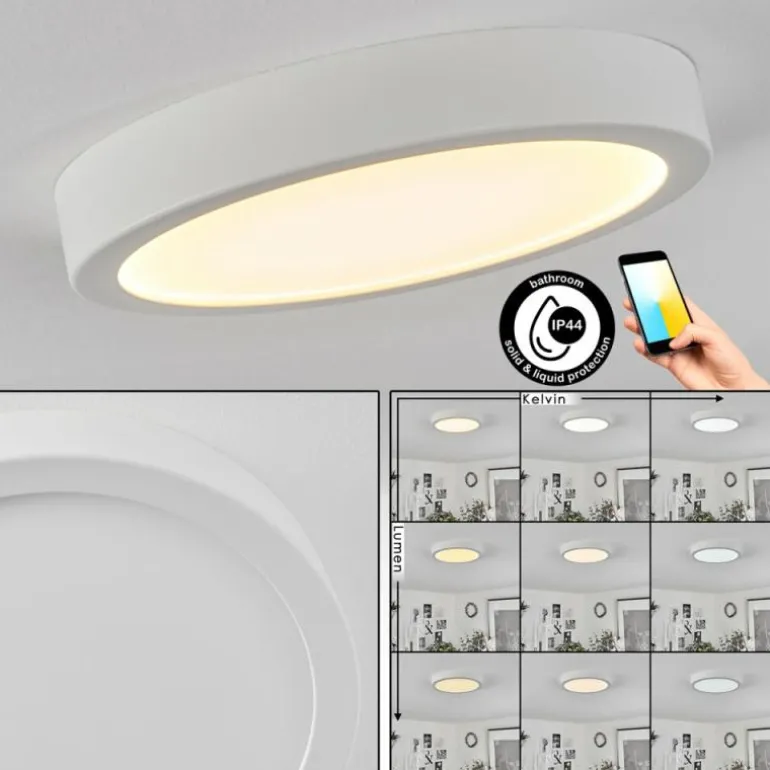 Plafonnier Finsrud LED Blanc, 1 lumière