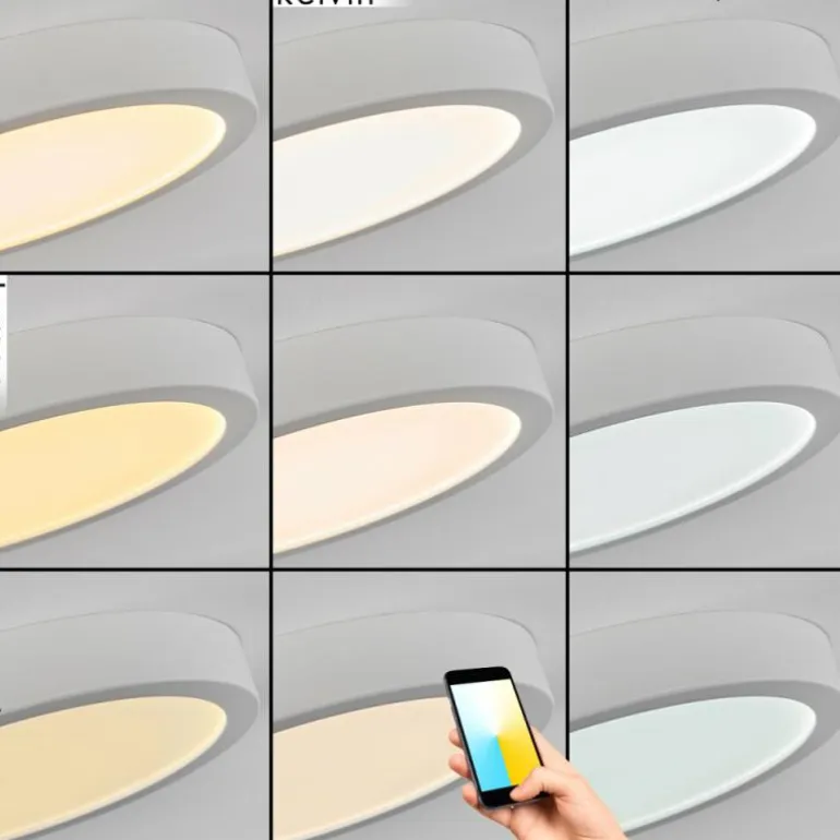 Plafonnier Finsrud LED Blanc, 1 lumière