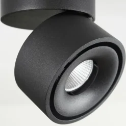 hofstein Éclairage Led|Plafonnier Laonsana LED Noir, 1 lumière