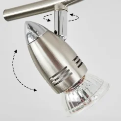 hofstein Spots Et Projecteurs|Plafonnier Mirandol Nickel mat, 3 lumières