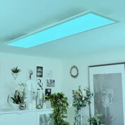 Lampe Éclairage Led|Plafonnier Montalba LED Blanc, 1 lumière, Télécommandes, Changeur de couleurs