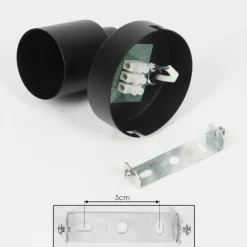 hofstein Éclairage Led|Plafonnier Nestavel LED Noir, 1 lumière