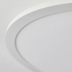 Plafonnier Sani LED Blanc, 1 lumière, Télécommandes, Changeur de couleurs