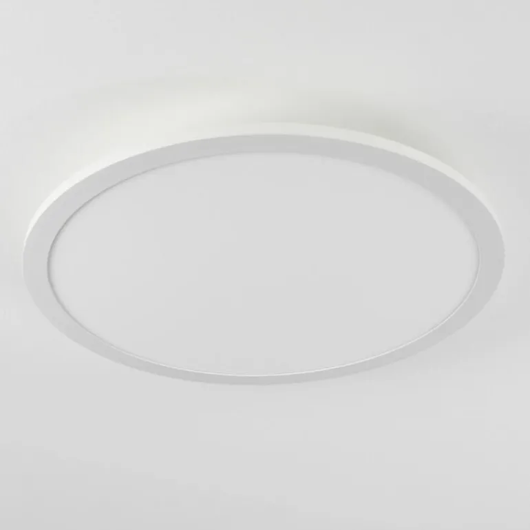 Plafonnier Sani LED Blanc, 1 lumière, Télécommandes, Changeur de couleurs