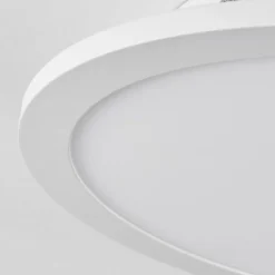 Plafonnier Sani LED Blanc, 1 lumière, Télécommandes, Changeur de couleurs