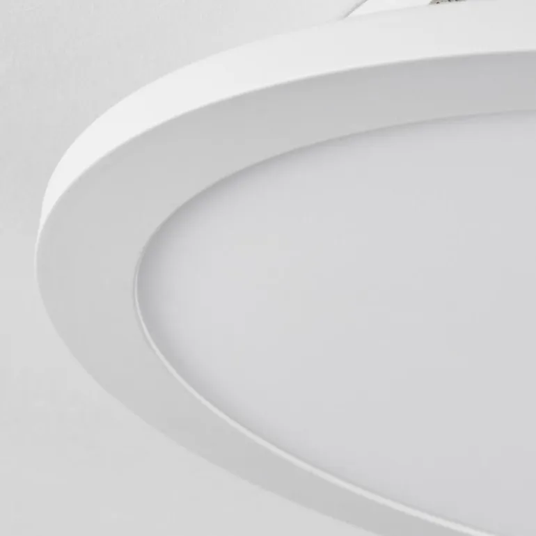 Plafonnier Sani LED Blanc, 1 lumière, Télécommandes, Changeur de couleurs