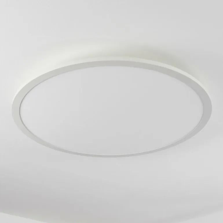 Plafonnier Sani LED Blanc, 1 lumière, Télécommandes, Changeur de couleurs