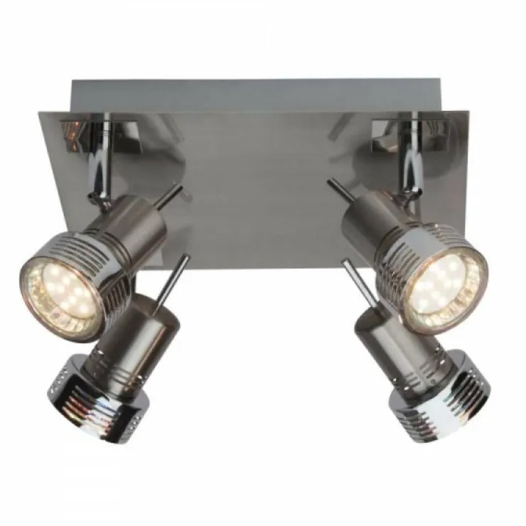 Luminaires Brilliant Spots Et Projecteurs|Plafonnier à spots Brilliant Leuchten Kassandra Chrome, 4 lumières