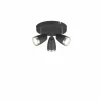 Luminaires Globo Lighting Spots Et Projecteurs|Plafonnier à spots rond Globo Nero LED Anthracite, 3 lumières