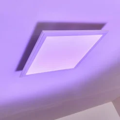 Plafonnier Voisines LED Blanc, 1 lumière, Télécommandes, Changeur de couleurs