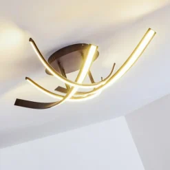 hofstein Éclairage Led|Plafonnier Aranu LED Rouille, 4 lumières