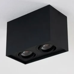 hofstein Plafonniers|Plafonnier Betsie Noir, 2 lumières