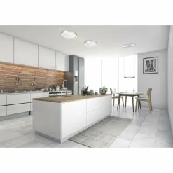 Luminaires Bopp Éclairage Led|Plafonnier Bopp-Leuchten AURA LED Aluminium, Argenté, Blanc, 1 lumière