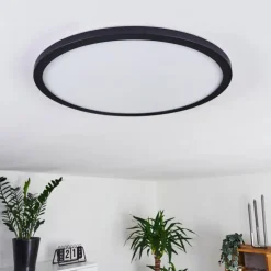 hofstein Éclairage Led|Plafonnier Boyero LED Noir, 1 lumière