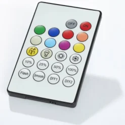 Luminaires Brilliant Éclairage Led|Plafonnier Brilliant Abie LED Blanc, 1 lumière, Télécommandes, Changeur de couleurs