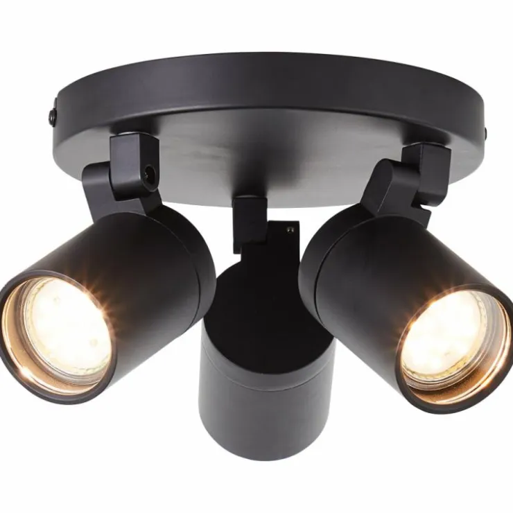 Luminaires Brilliant Spots Et Projecteurs|Plafonnier Brilliant Alessia Noir, 3 lumières