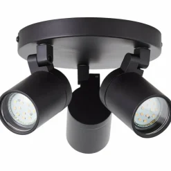 Luminaires Brilliant Spots Et Projecteurs|Plafonnier Brilliant Alessia Noir, 3 lumières