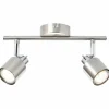 Luminaires Brilliant Spots Et Projecteurs|Plafonnier Brilliant ANDRES Chrome, Nickel mat, 2 lumières