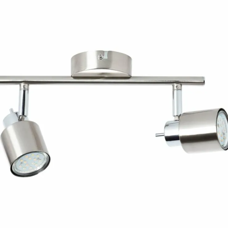 Luminaires Brilliant Spots Et Projecteurs|Plafonnier Brilliant ANDRES Chrome, Nickel mat, 2 lumières