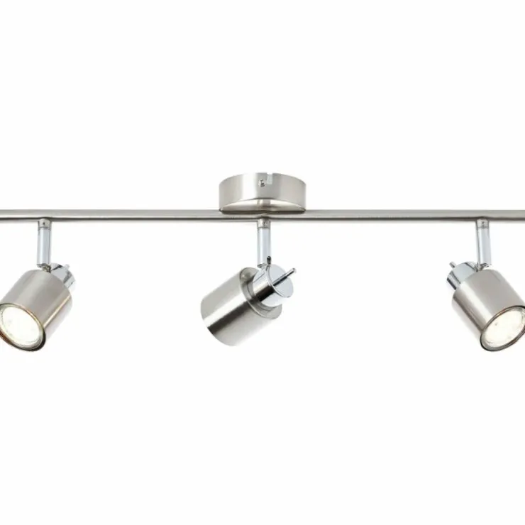 Luminaires Brilliant Spots Et Projecteurs|Plafonnier Brilliant ANDRES Chrome, Nickel mat, 3 lumières