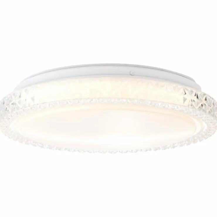 Luminaires Brilliant Plafonniers|Plafonnier Brilliant Badria Blanc, 1 lumière