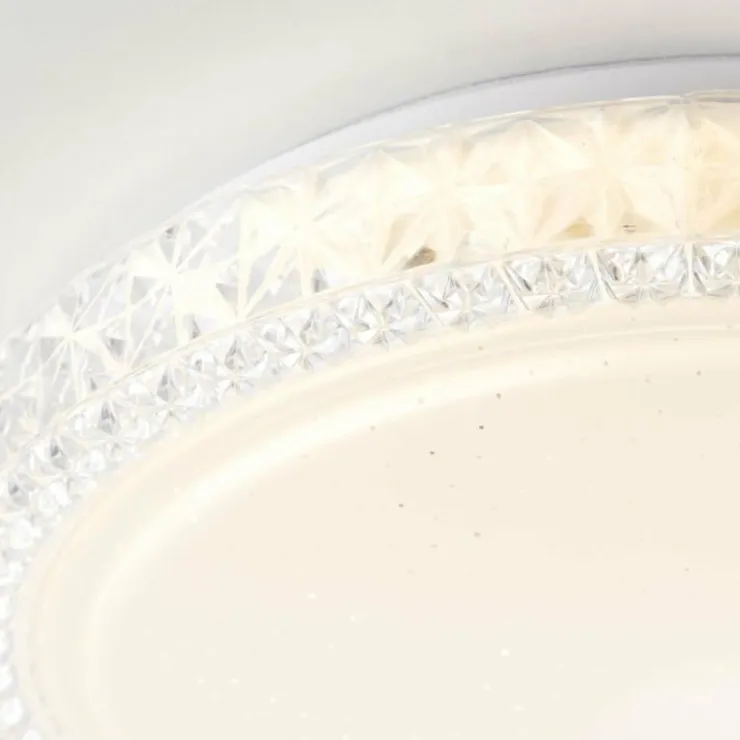 Luminaires Brilliant Plafonniers|Plafonnier Brilliant Badria Blanc, 1 lumière