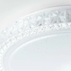 Luminaires Brilliant Plafonniers|Plafonnier Brilliant Badria Blanc, 1 lumière