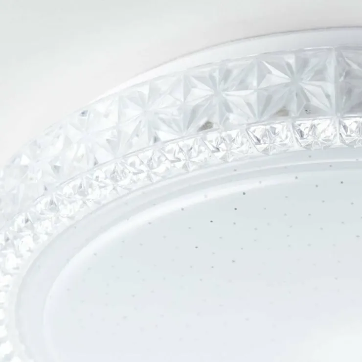 Luminaires Brilliant Plafonniers|Plafonnier Brilliant Badria Blanc, 1 lumière