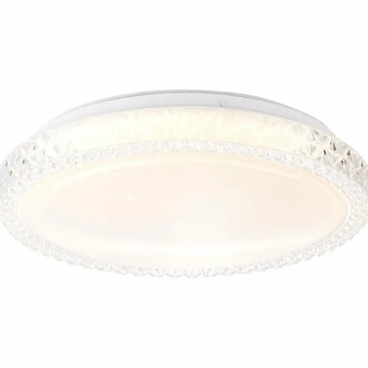 Luminaires Brilliant Plafonniers|Plafonnier Brilliant Badria Blanc, 1 lumière