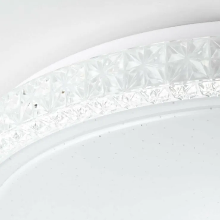 Luminaires Brilliant Plafonniers|Plafonnier Brilliant Badria Blanc, 1 lumière