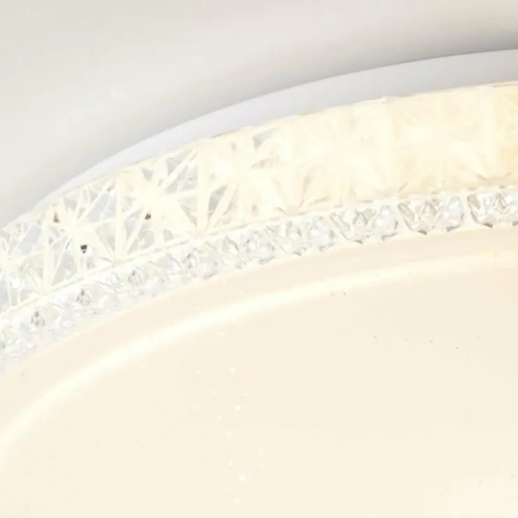 Luminaires Brilliant Plafonniers|Plafonnier Brilliant Badria Blanc, 1 lumière
