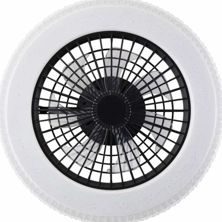 Plafonnier Brilliant Badria LED Noir, 1 lumière, Télécommandes