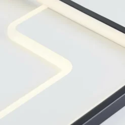 Luminaires Brilliant Éclairage Led|Plafonnier Brilliant Barden LED Noir, Blanc, 1 lumière, Télécommandes