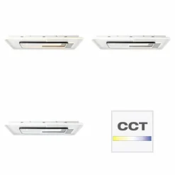 Luminaires Brilliant Éclairage Led|Plafonnier Brilliant Barden LED Noir, Blanc, 1 lumière, Télécommandes