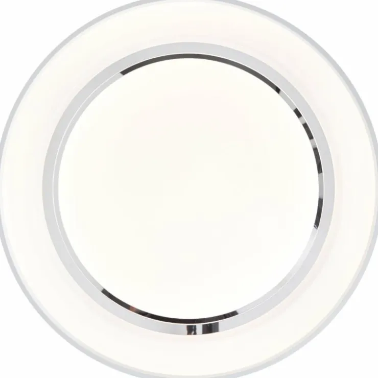 Luminaires Brilliant Éclairage Led|Plafonnier Brilliant Barty LED Chrome, Blanc, 1 lumière, Télécommandes